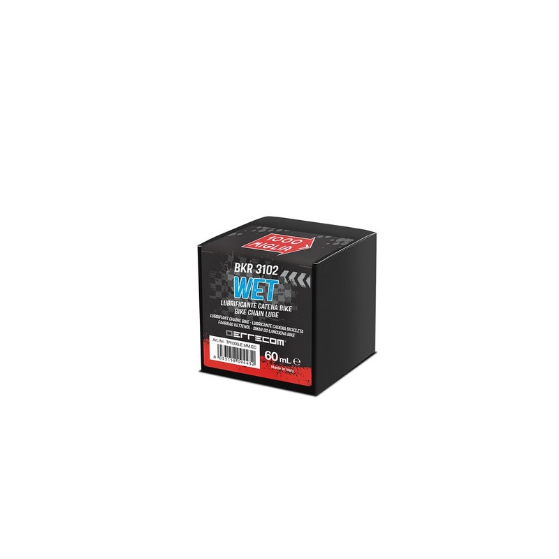 ERRECOM 1000 Miglia BKR 3102-2 fl oz (60 mL) Can, Wet Lube Bike Chain, for Wet and Muddy Weather Conditions, Brush Included - Image 4